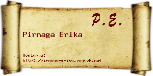 Pirnaga Erika névjegykártya