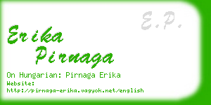 erika pirnaga business card